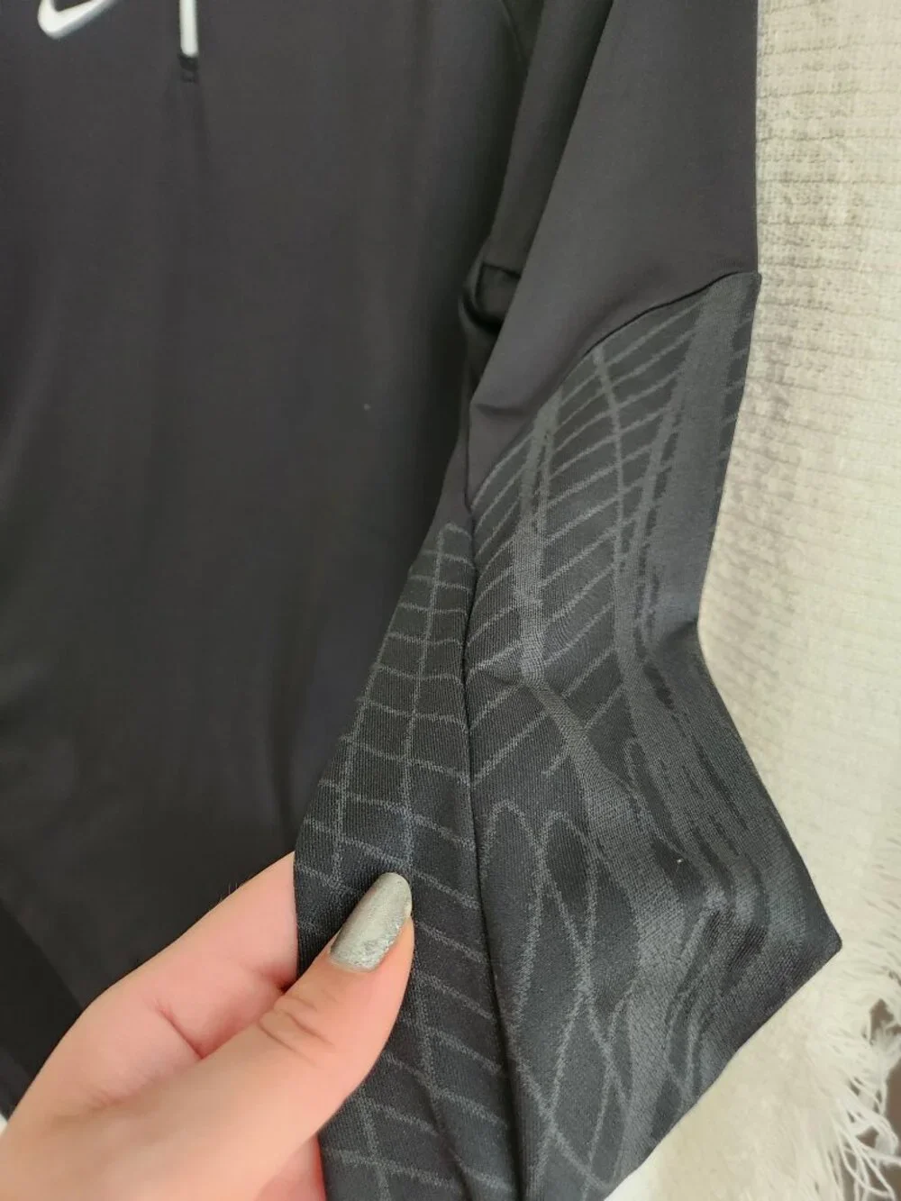 Black Nike Dri-Fit Quarter Zip_3